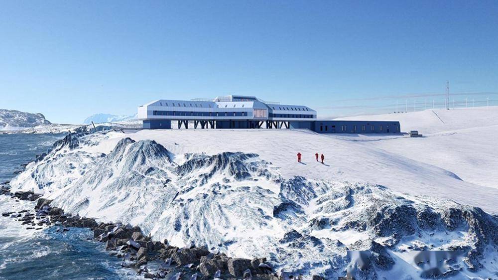 罗斯海新站效果图执行中国第40次南极考察任务的"雪龙2"号在阿蒙森海