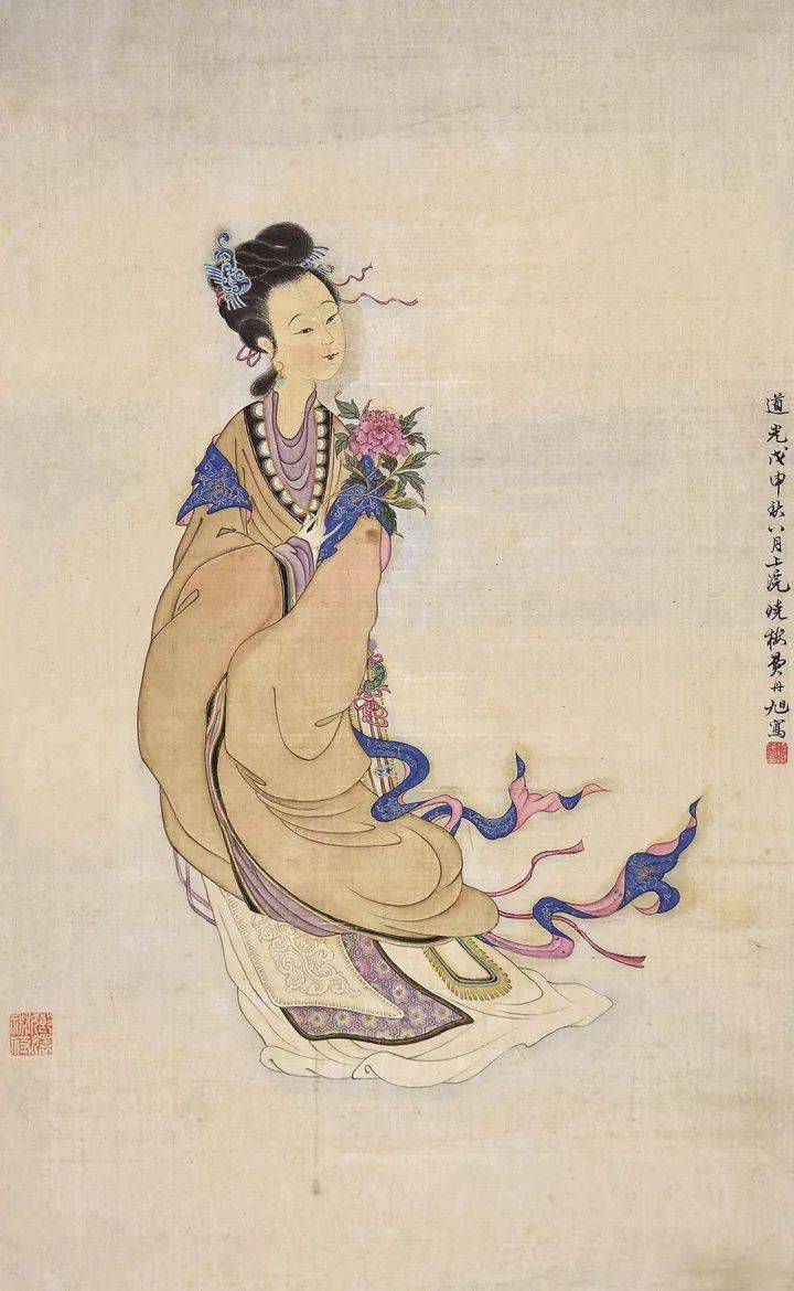 病态美人仕女画