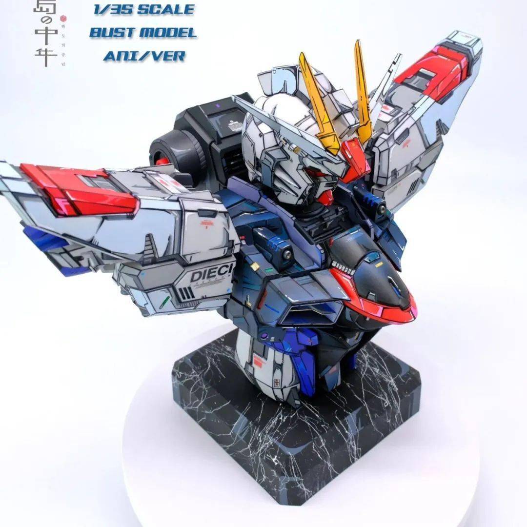 1/35自由高达胸像精密二次元涂装_公众_来稿_细节