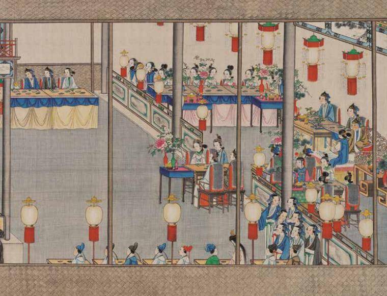 年底,乌进孝作为宁国府的庄头向贾珍交租,带来二千五百两银子和大量