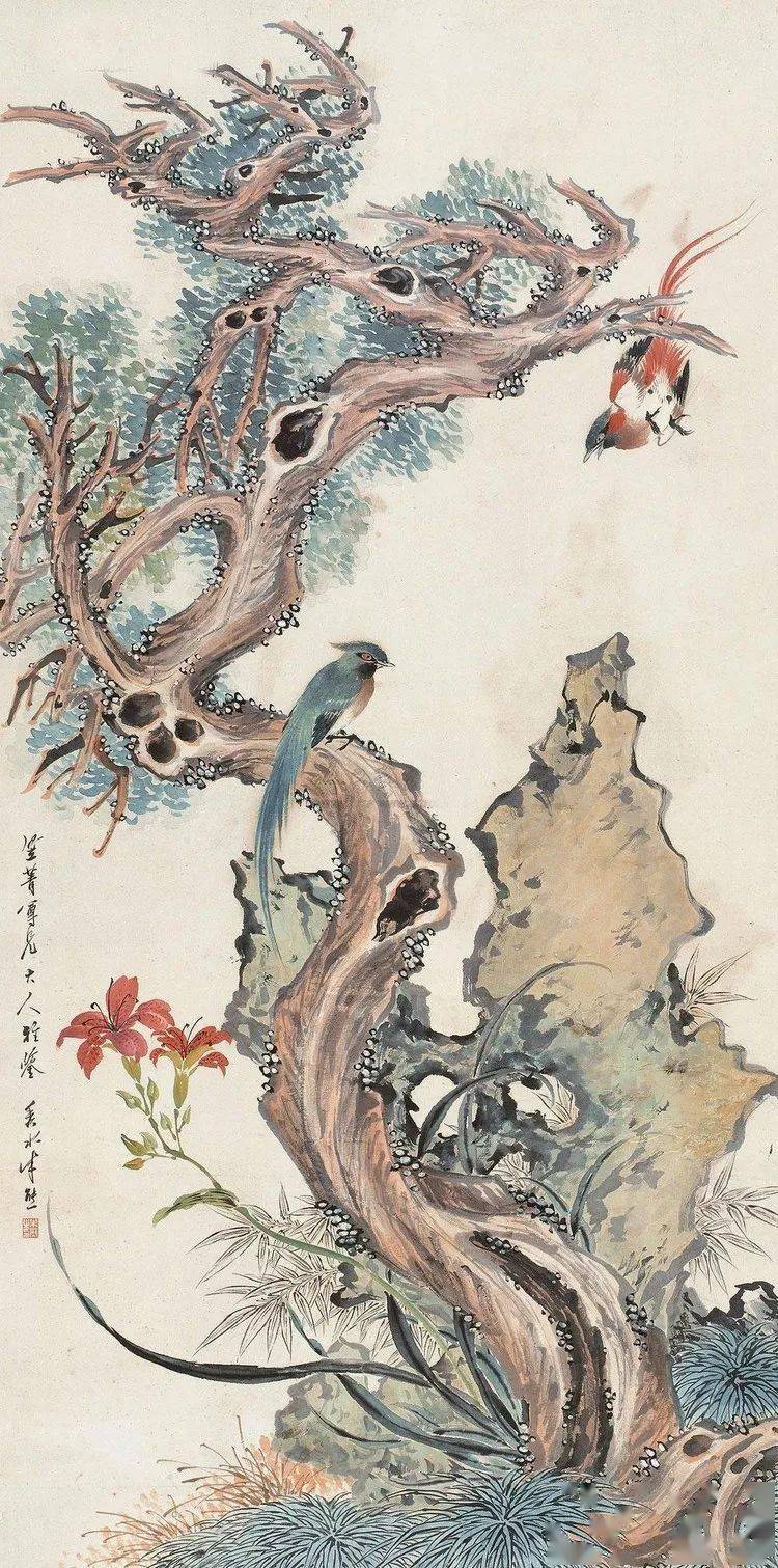 同为海上画派前期的重要画家.