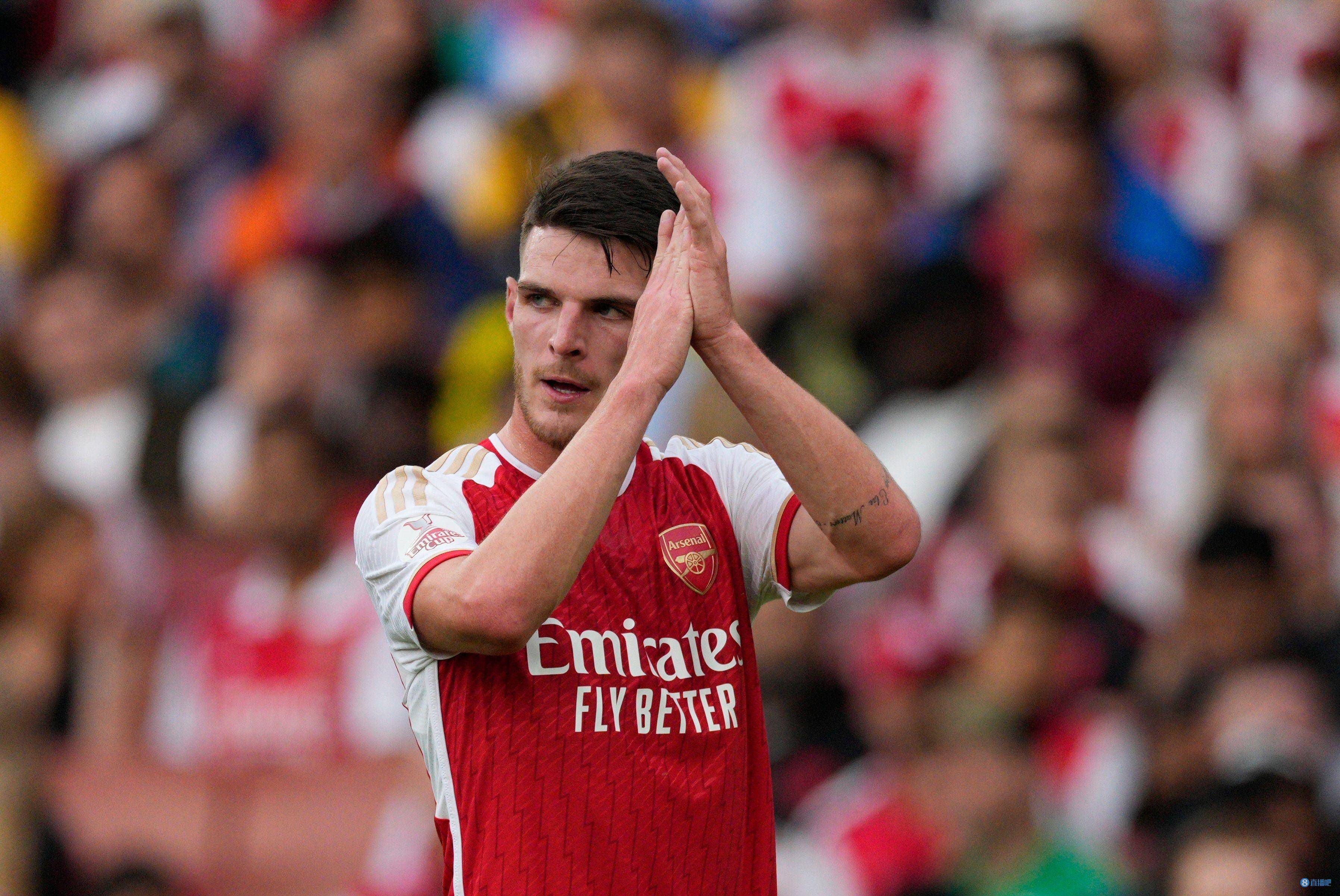 第24轮,阿森纳客场6-0狂胜西汉姆联,英格兰国脚德克兰-赖斯表现出色