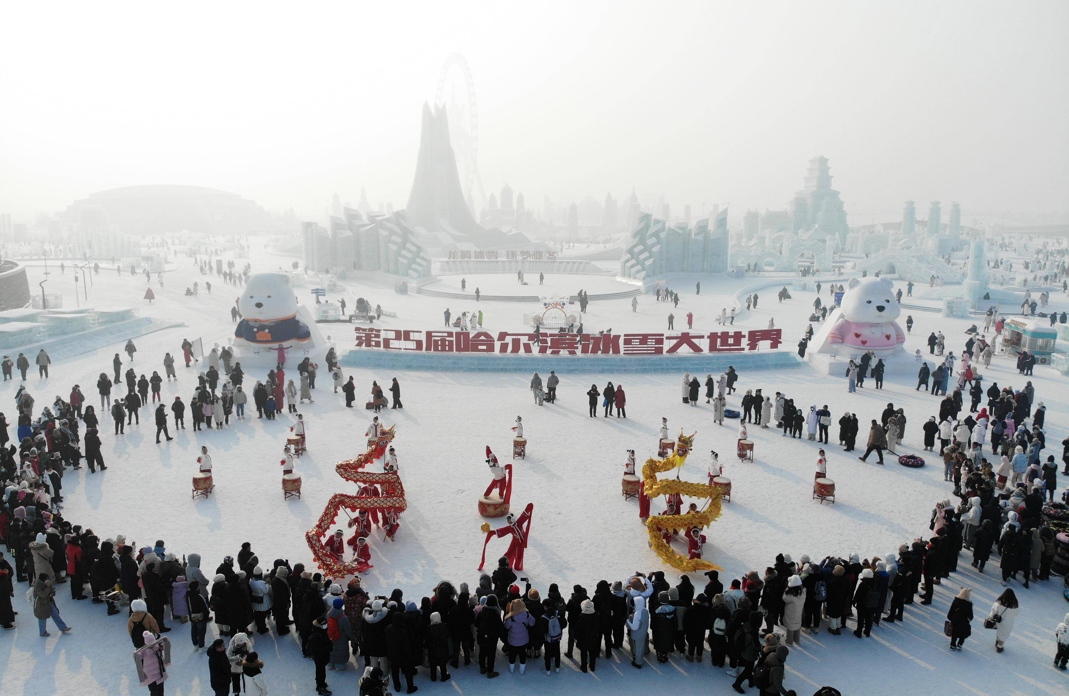 中国冰雪龙腾虎跃图片