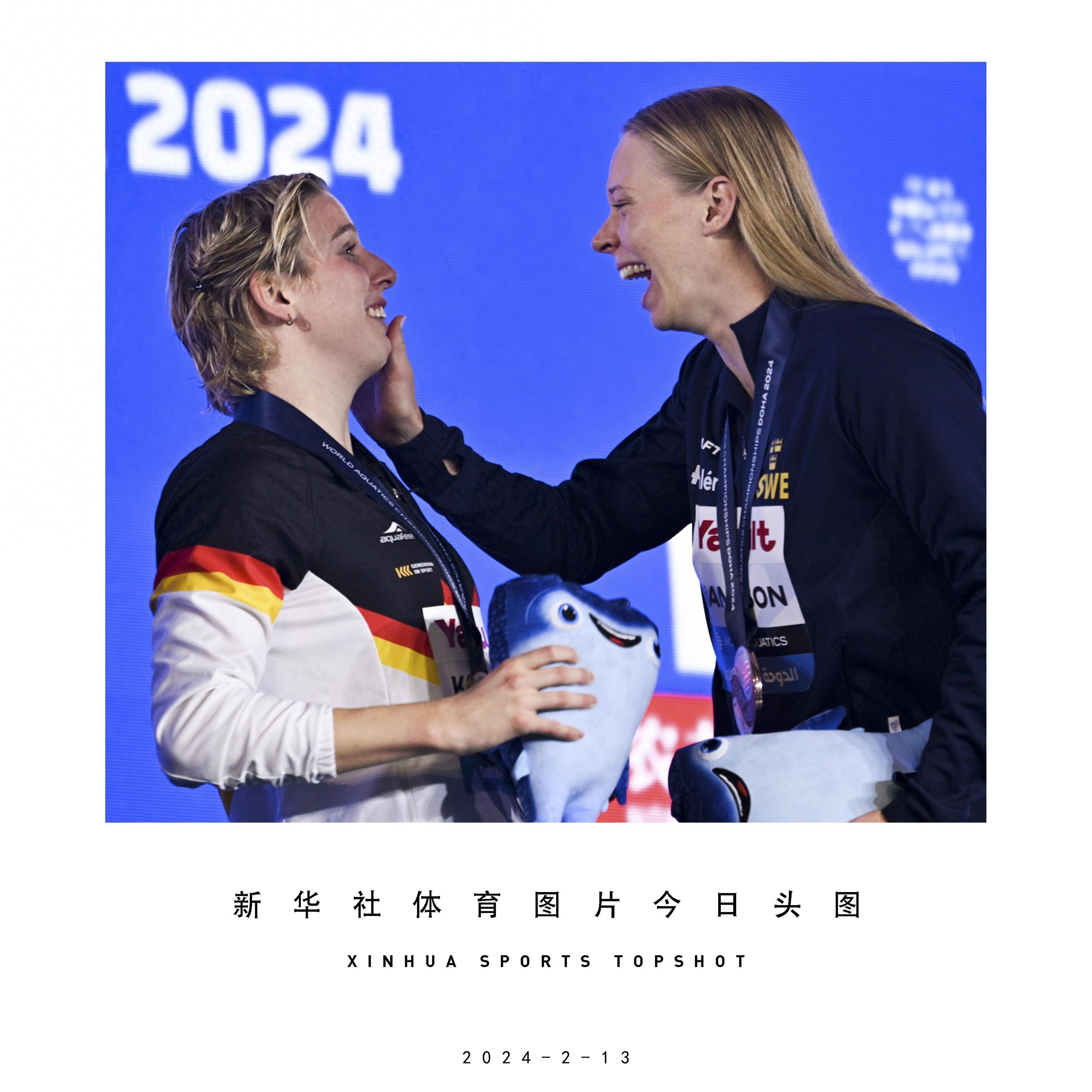 体育头图丨游泳世锦赛:德国选手女子100米蝶泳夺冠