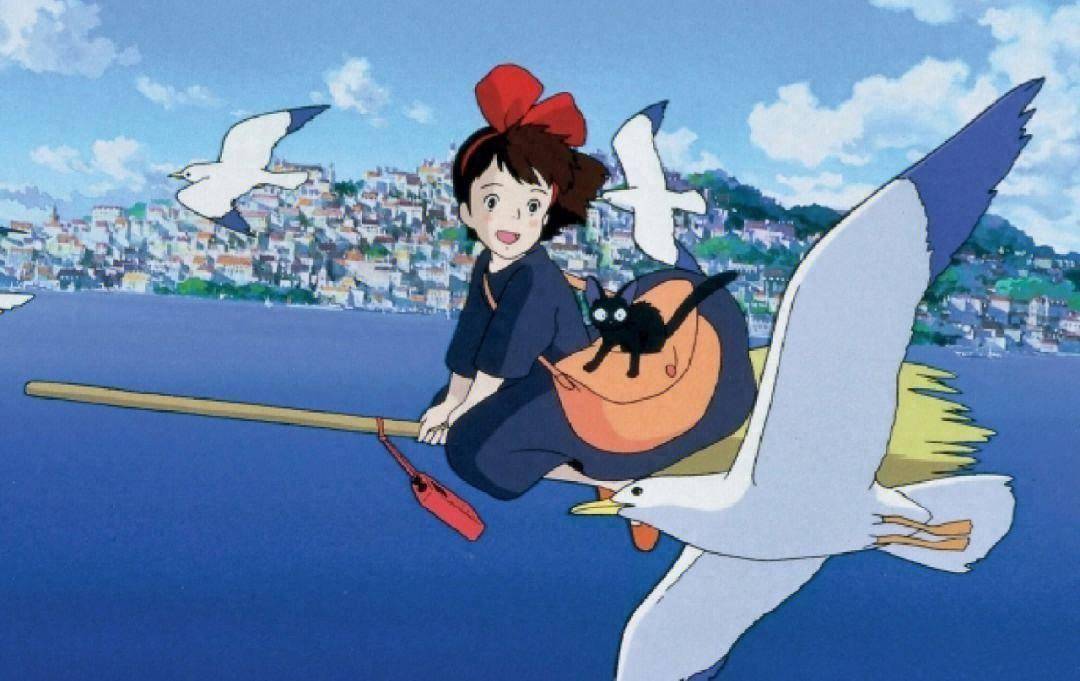 日本动画大师宫崎骏的动画电影《魔女宅急便》让小魔女琪琪的可爱