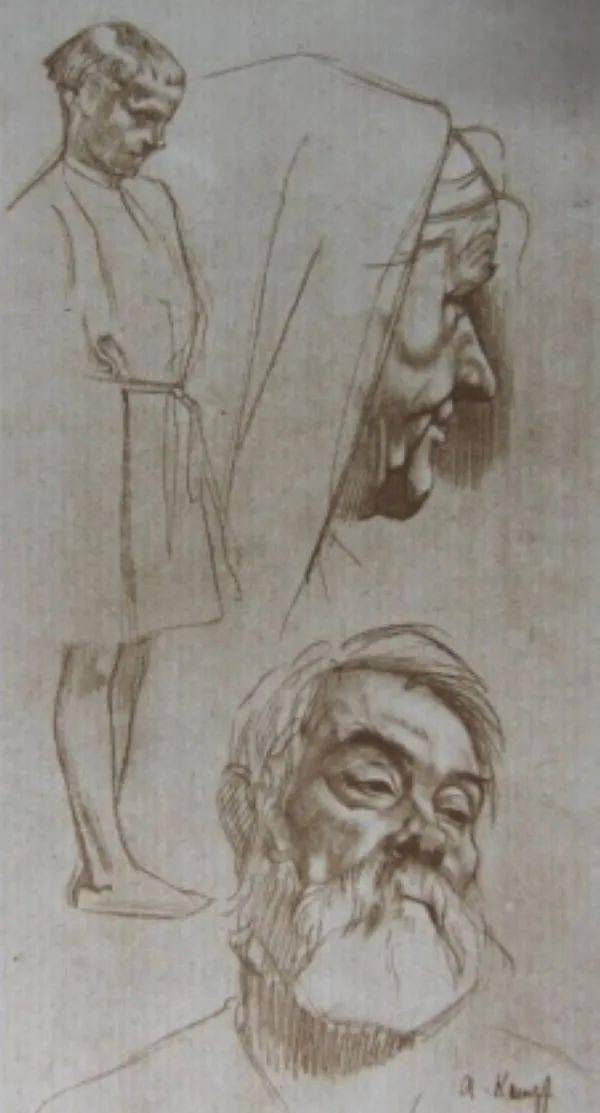 素描大师 | 阿尔图尔·康波夫_德国_线条_结构