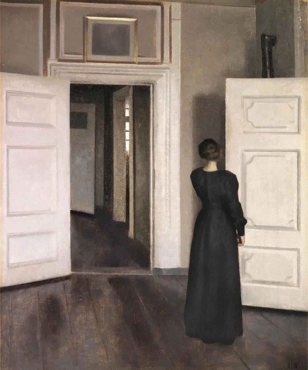 【艺术】丹麦画家威尔汉姆·哈默修伊(vilhelm hammershoi)_作品_聚集