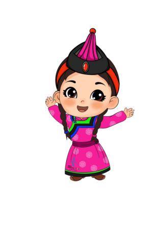 烘托运动会吉祥物,寓意着第十四届全国冬季运动会和地域风貌