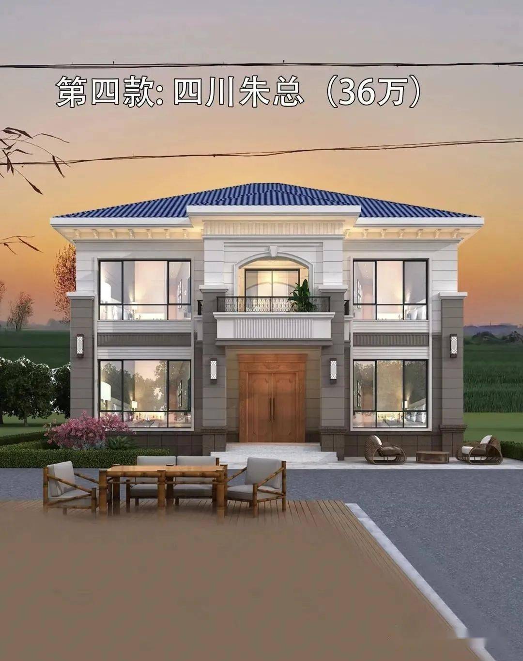 盘点7个不同省份老板在农村建的别墅,附上户型效果图
