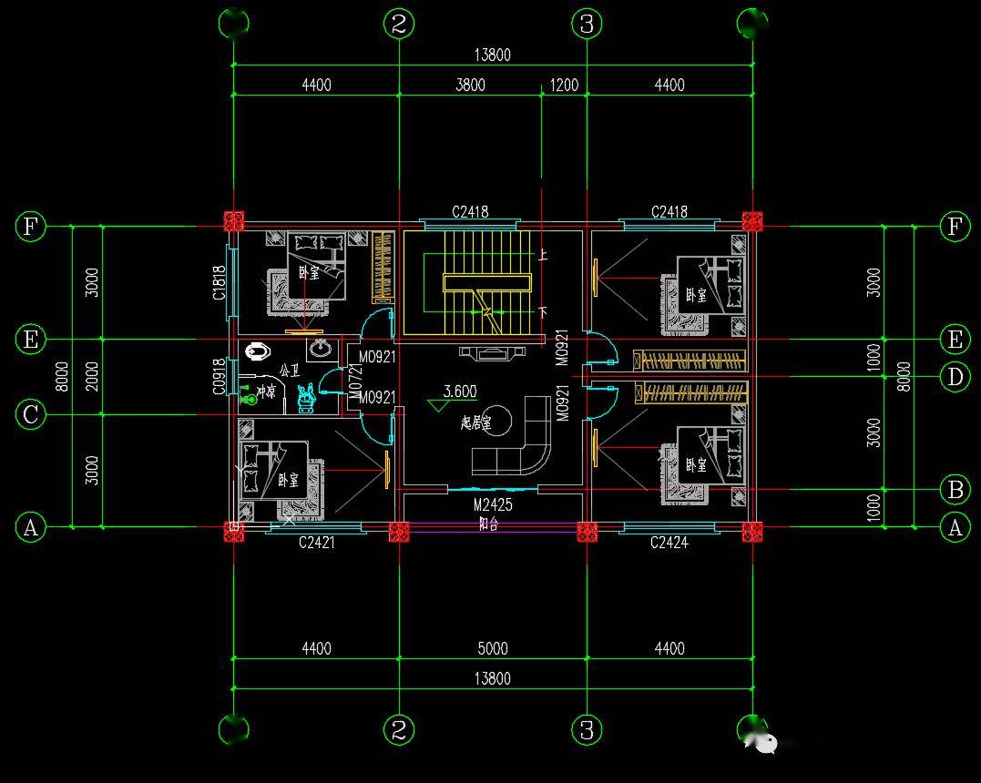 8x10米农村自建房图纸图片