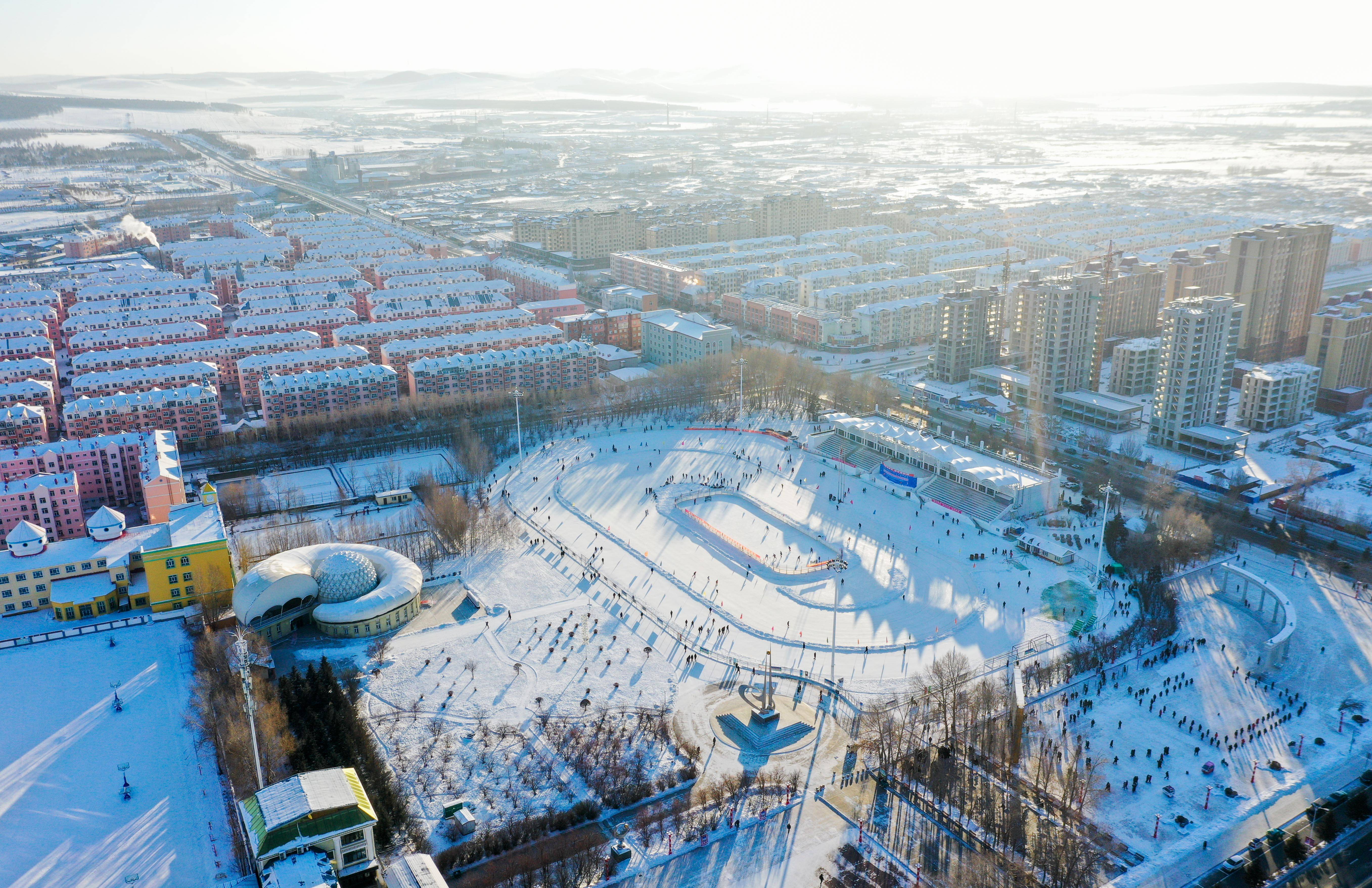 我在现场·照片背后的故事|在林海雪原,感受冬运热情_呼伦贝尔_火炬