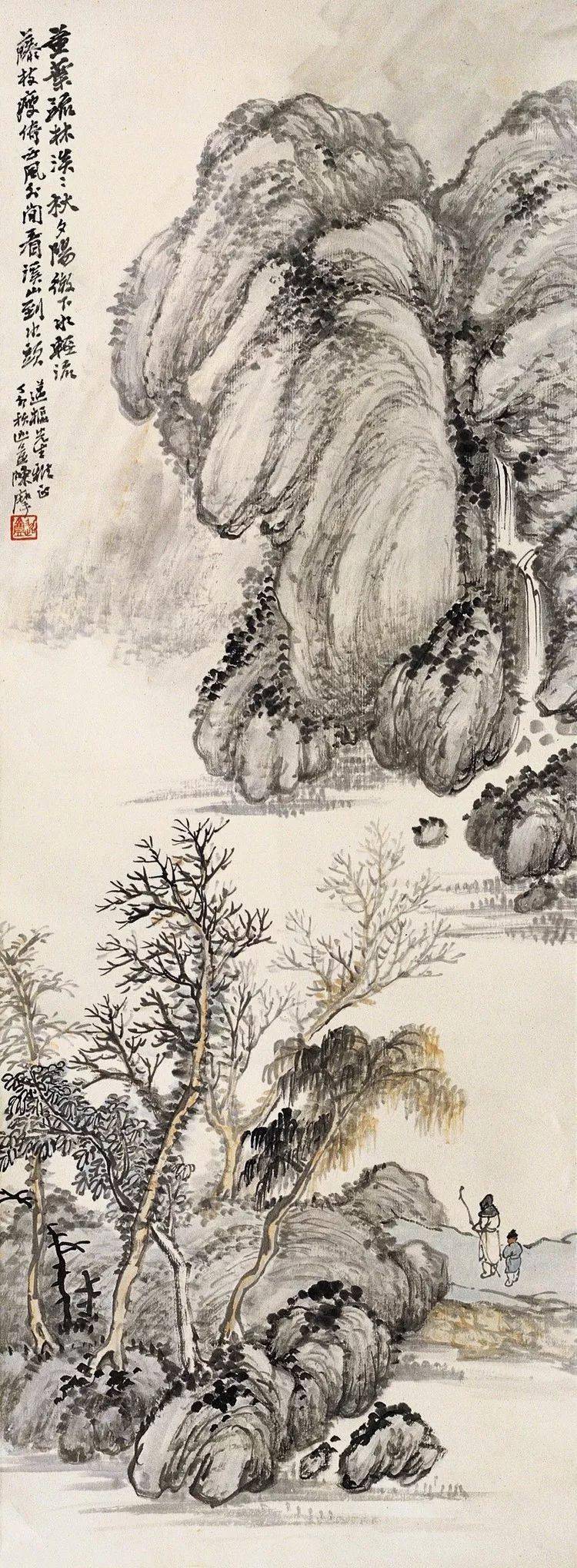 【国画天地】合辑|陈摩 山水,人物,花鸟画赏析_苏州_美术_松花