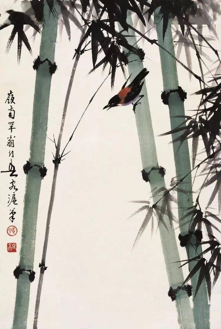 黄幻吾写竹,清新秀丽_国画_合作_山水