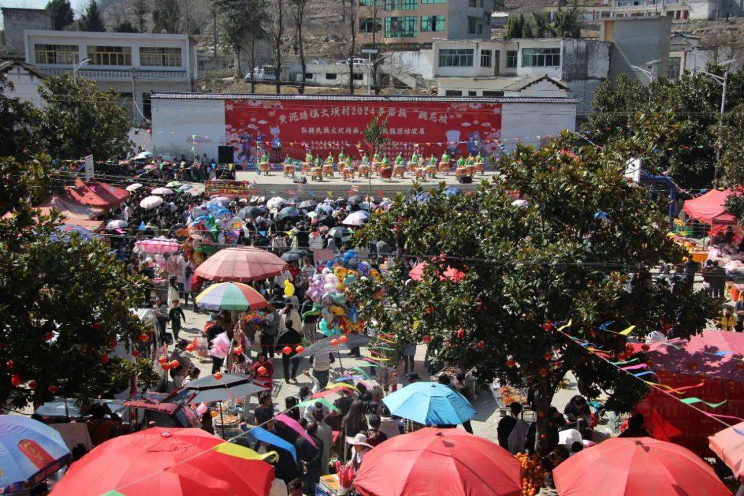 【新春走基层】大方县黄泥塘镇举办大坝村苗族跳坡节_花坡_姑娘_活动