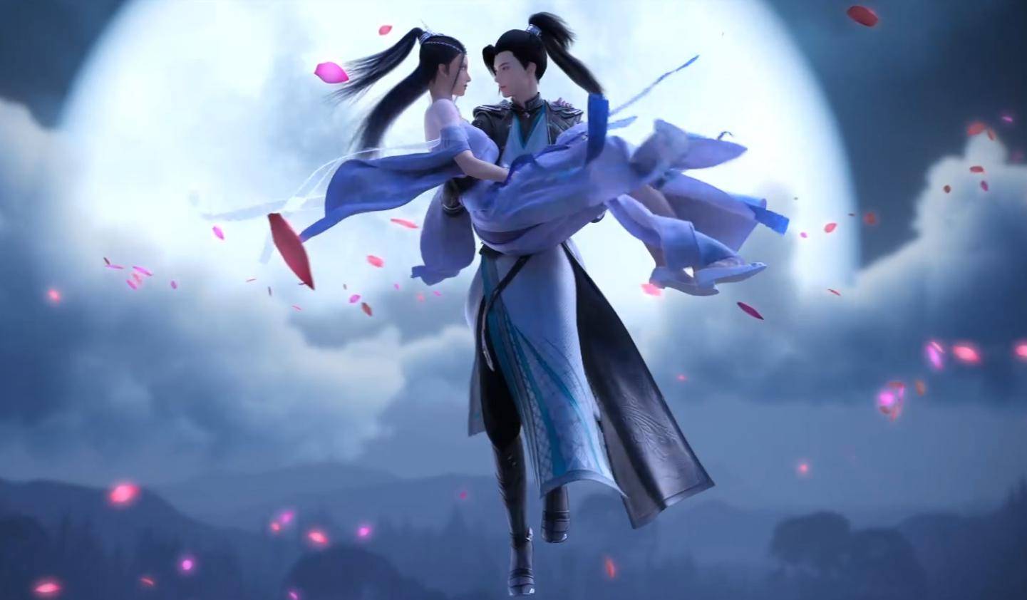 打破"国漫不能多女主"谣言,楚月婵和云澈双修,酥肩玉足太性感_动画