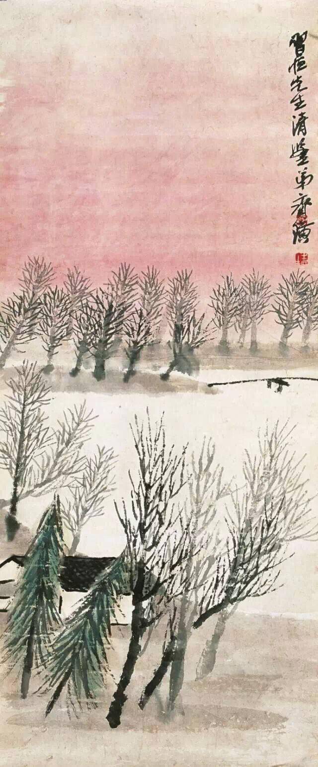 白石老人最诗情画意山水国画63幅(高清)_齐白石_山图_经典