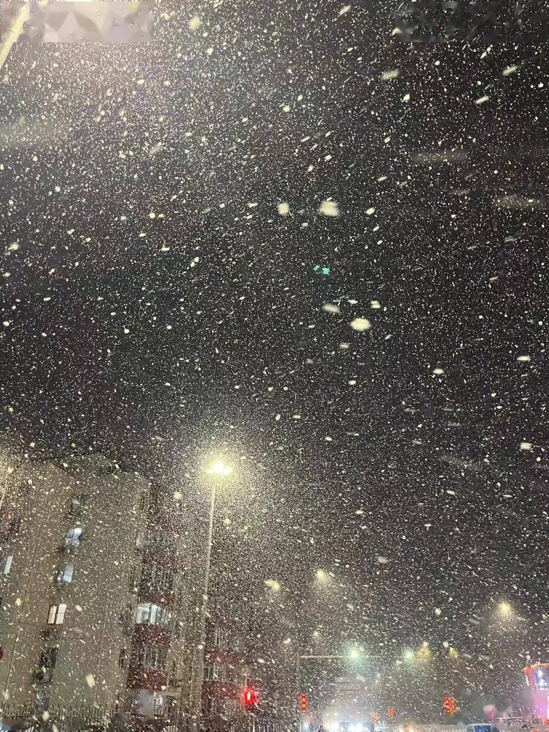 瑞雪兆丰年观音寺街道迎来龙年初雪