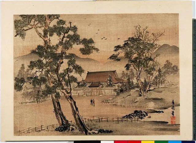 雍府画帖》三册:风景版画,淡雅宁静_谷口香_菊池_四季 雍府画帖》三册:风景版画,淡雅宁静_谷口香_菊池_四季