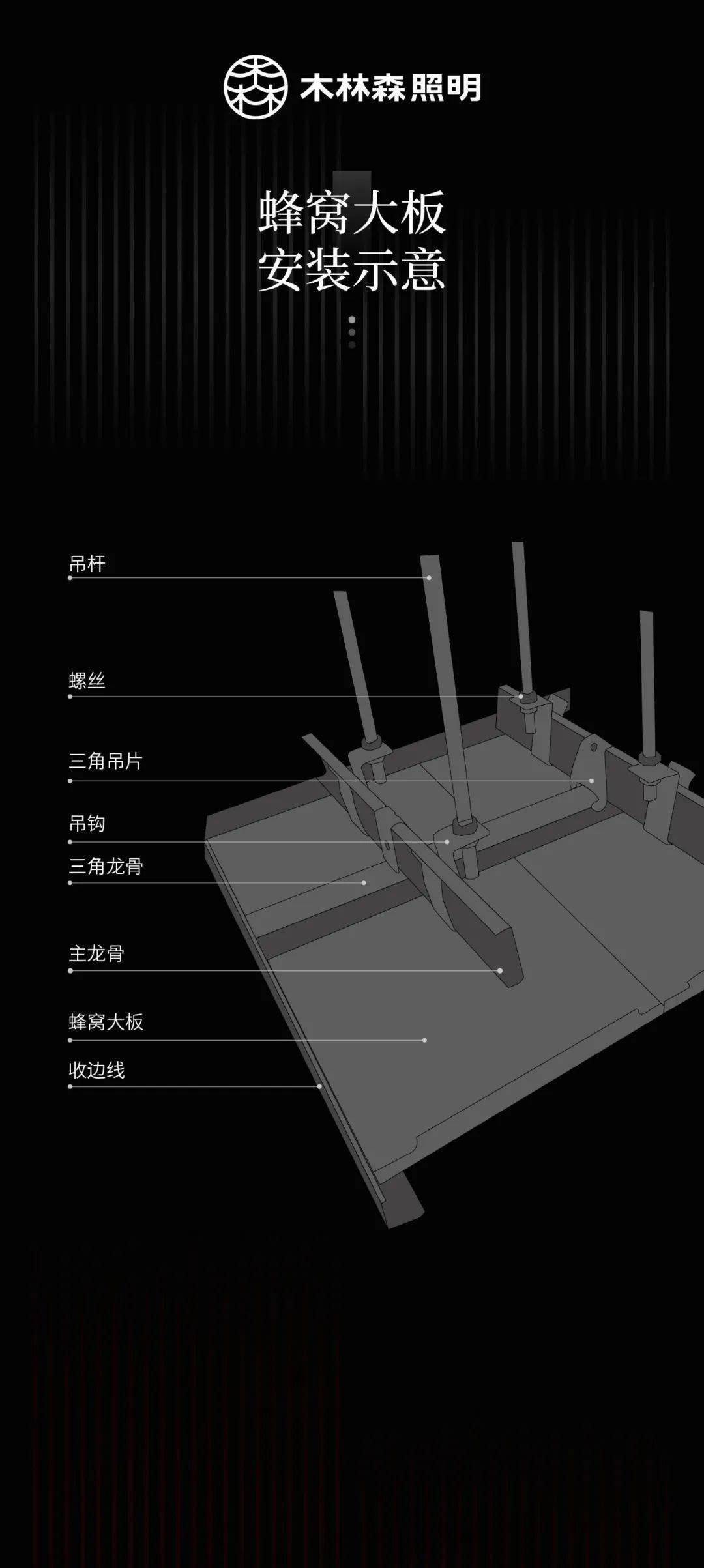 蜂窝吊顶安装方式图片