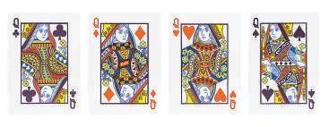 法国扑克中最早出现了黑桃,红桃,方块及梅花四个花色图案.