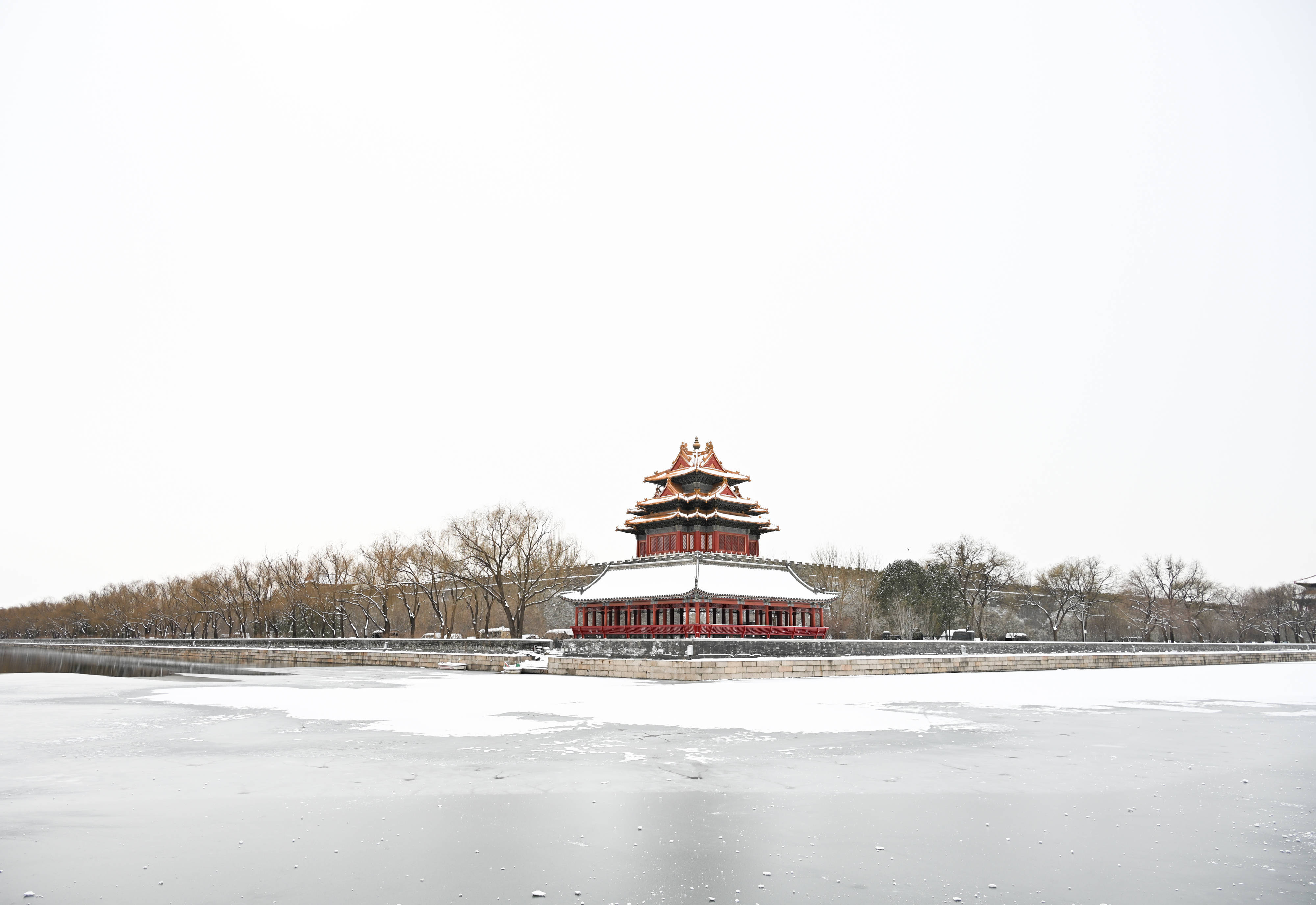 故宫的雪景图片2019图片