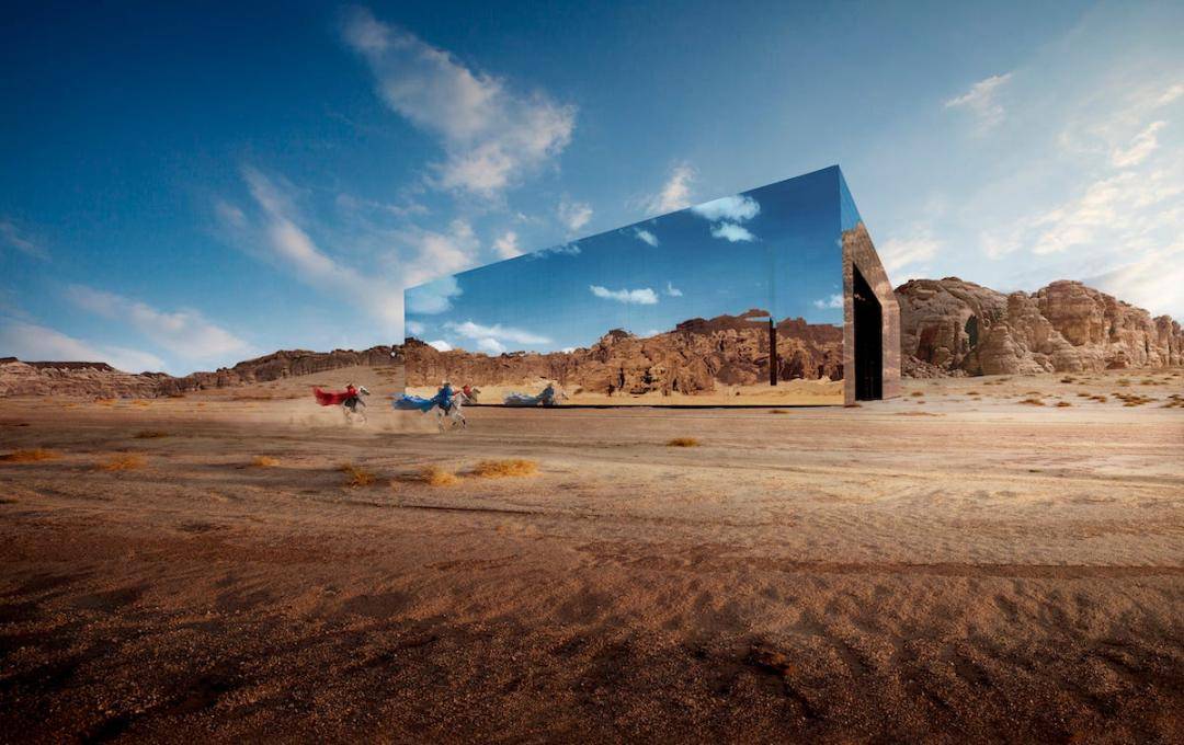 阿拉伯石油王的钞能力,全世界最大的镜面房_maraya_建筑_沙漠