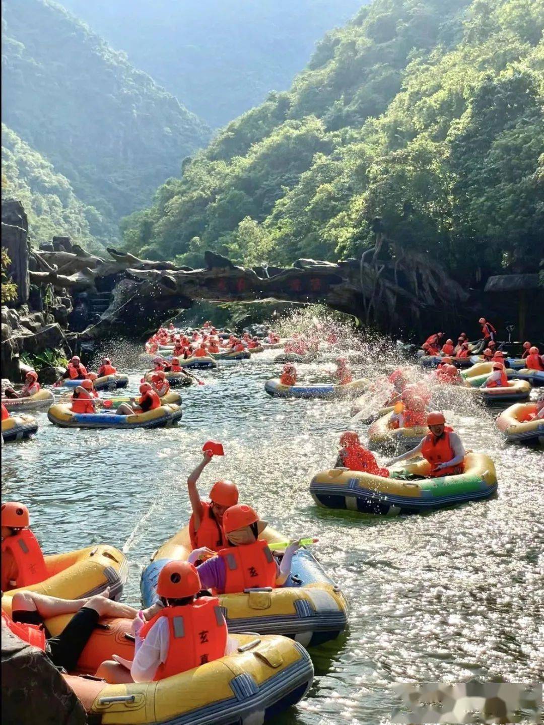 一个清远的黄腾峡,古龙峡以及德庆的盘龙侠足以让大湾区的企业挨个去