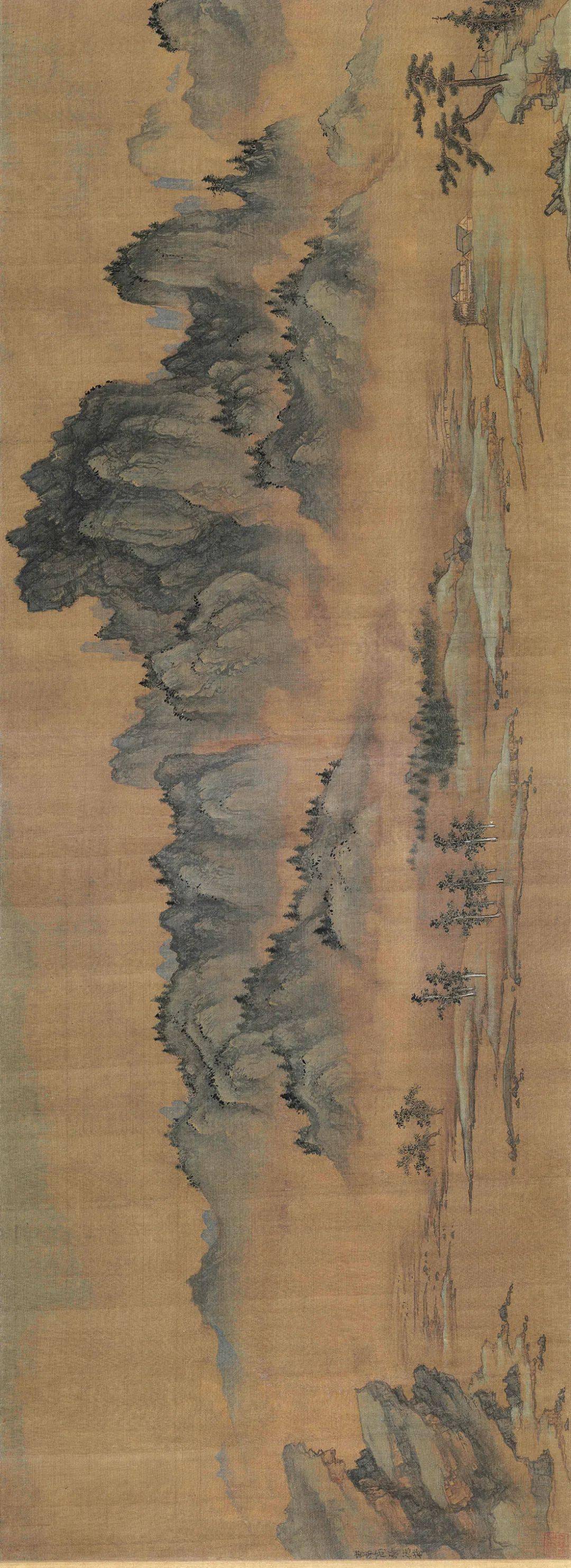 1958年,经由故宫博物院修复专家重新揭裱,令它恢复了旧貌.