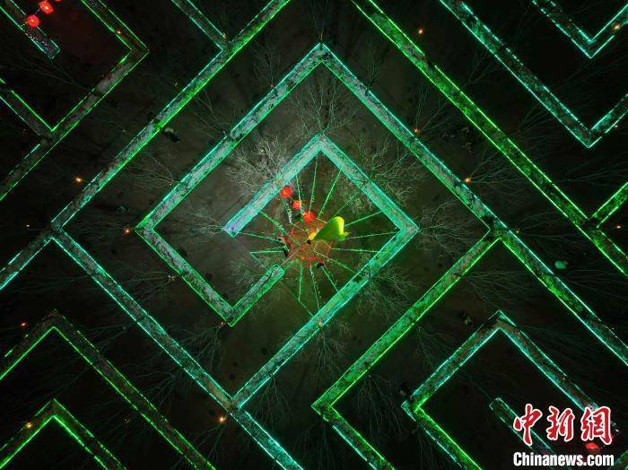 陕西米脂庆元宵:民众"转九曲"祈平安_陈明_黄河_迷宫