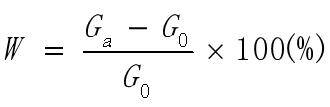設試樣的乾重為g0,試樣的溼重為ga,則回潮率w為:一,回潮率的計算公式