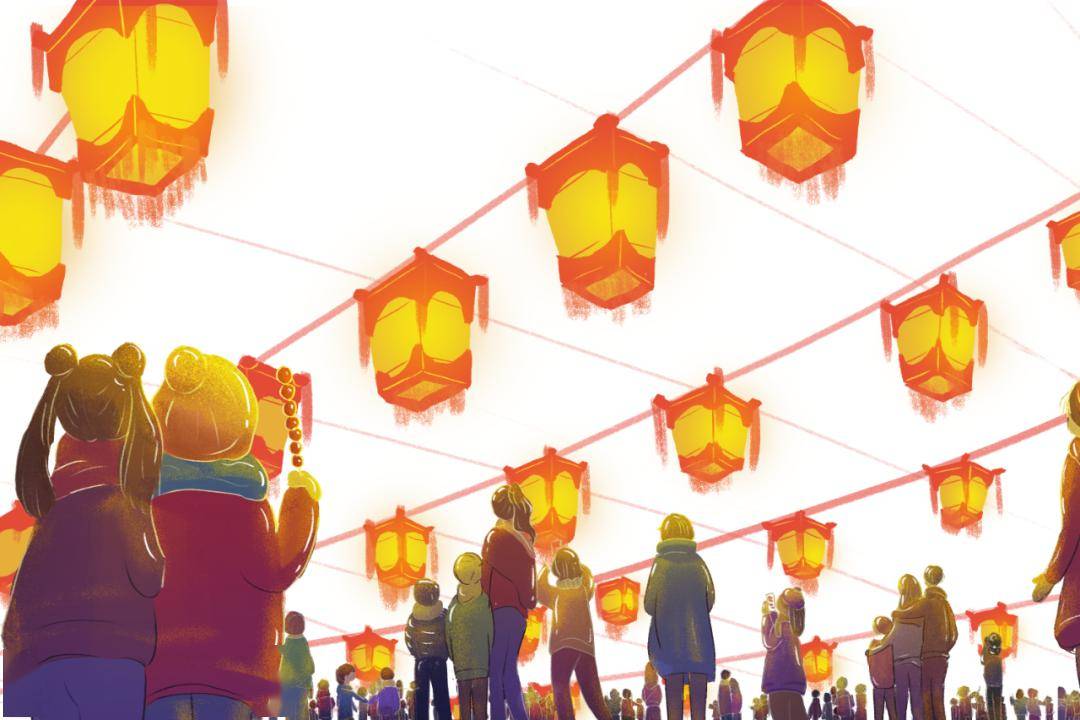 即各地纷纷搭建起灯棚,鳌山,牌楼等,或张灯结彩,或燃放烟火,或表演