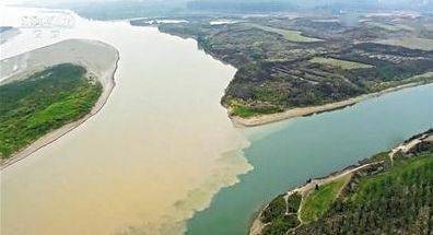 "泾渭分明" :两水交汇的风景_泾河_渭河_渭水