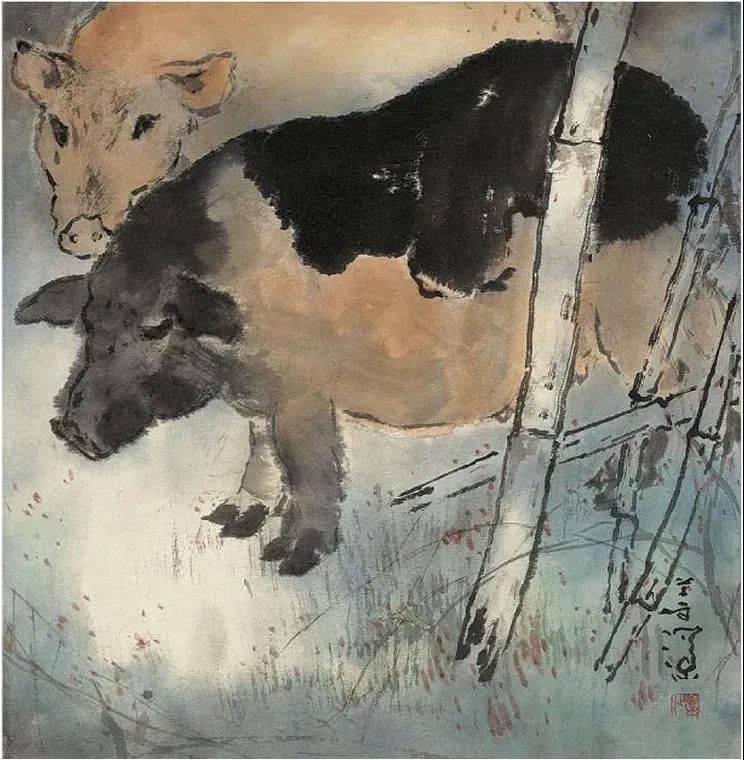 一组十二生肖图,传神_杨善_动物_岭南