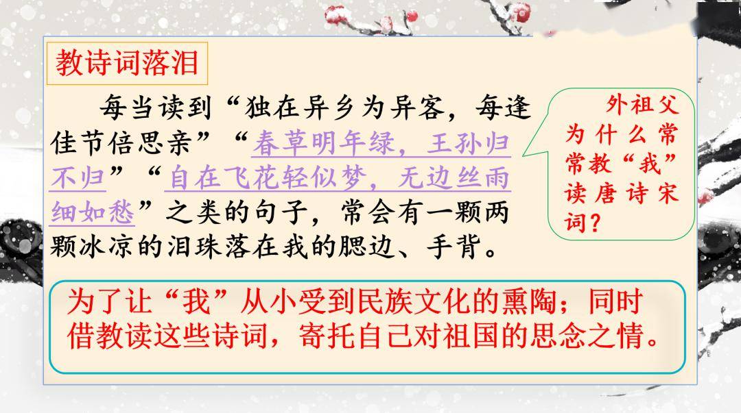 五年级语文下册 课文4《梅花魂》