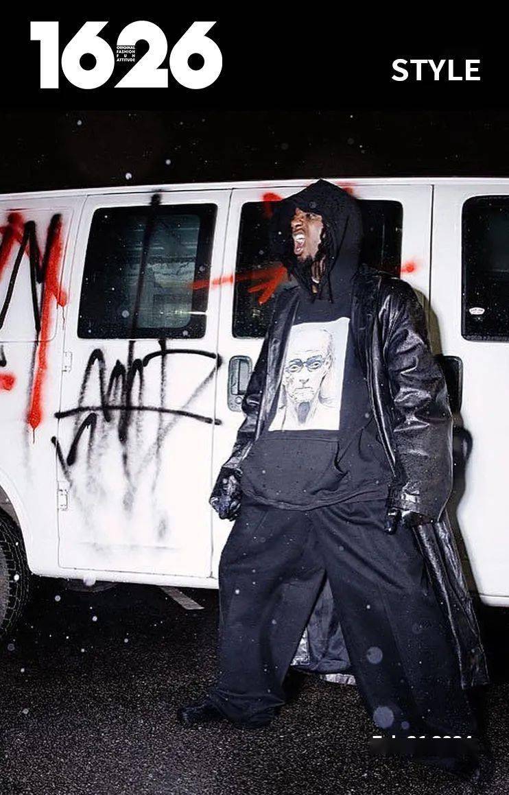 playboi carti 频繁上身的「先锋皮衣」, opium 小子