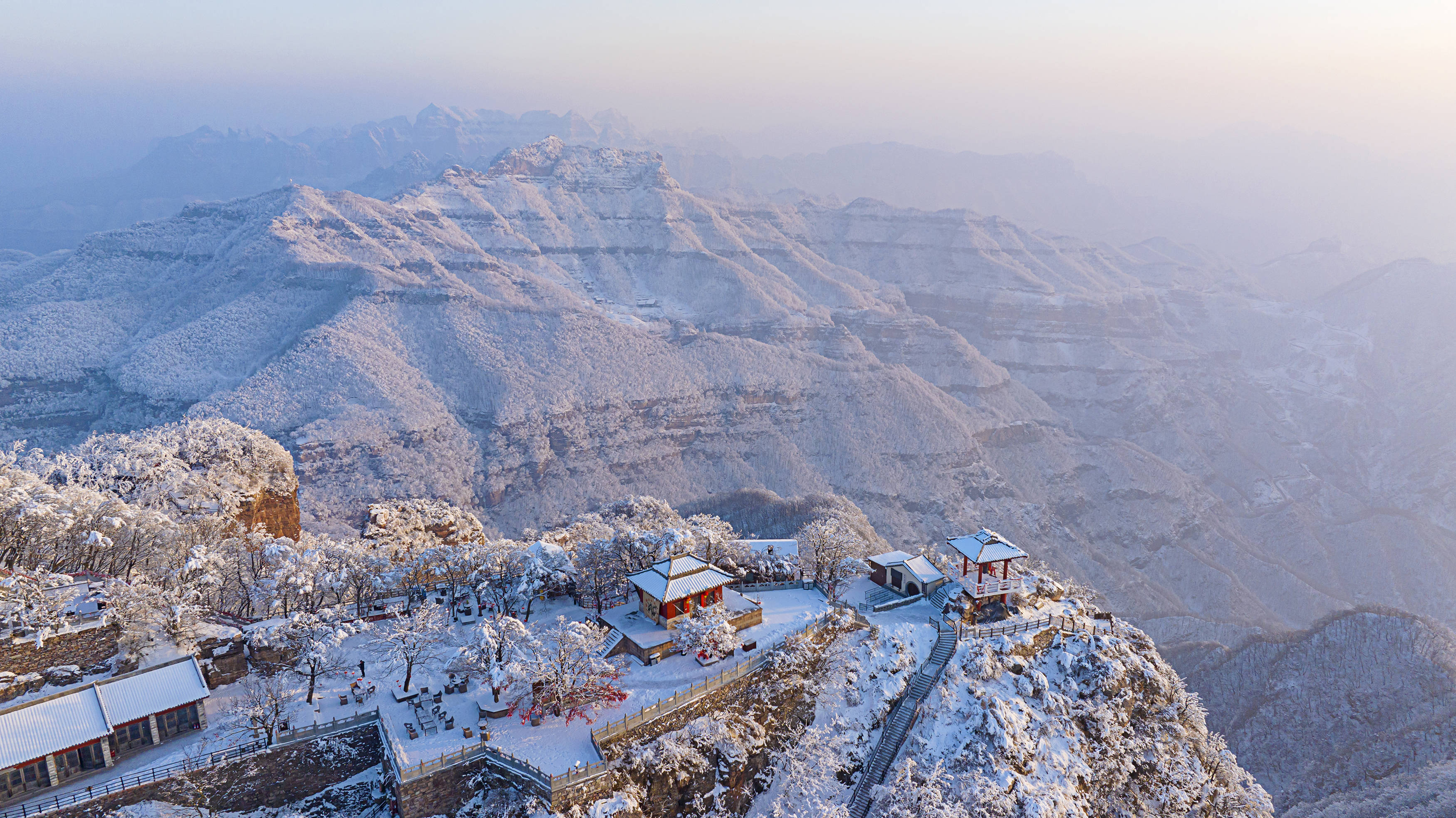 雪后王屋山银装素裹 壮美如画_图片_孟冉_李培献