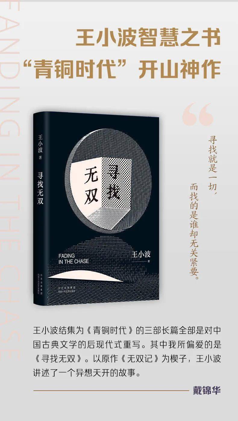寻找无双|"青铜时代"开山神作!_王小波_智慧_现实