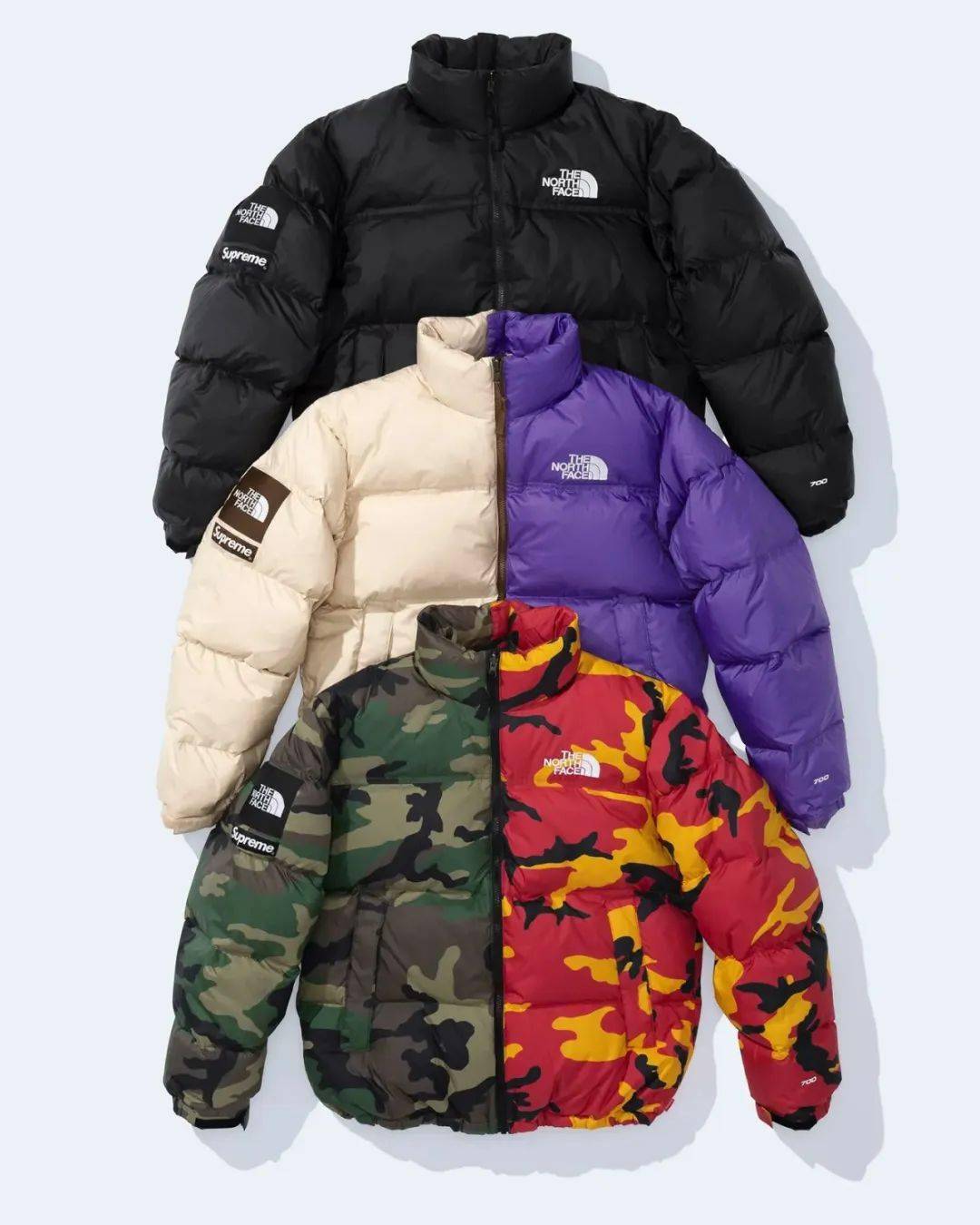 supreme x tnf联名本周发售,这次竟然变成"双色缝合"设计?