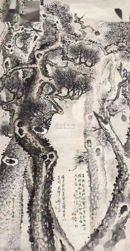 汤涤| 民国画松高手_庄蕴宽_松树_双于