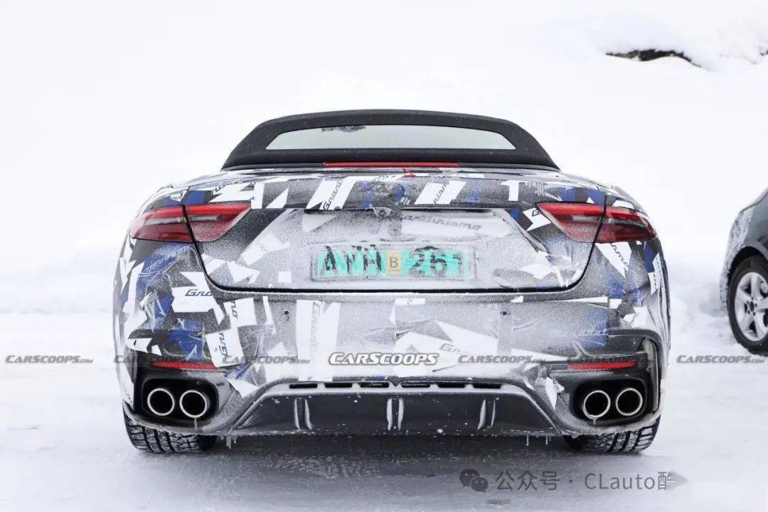 玛莎拉蒂全新grancabrio双门敞篷燃油版即将发布,还有三电机folgore版