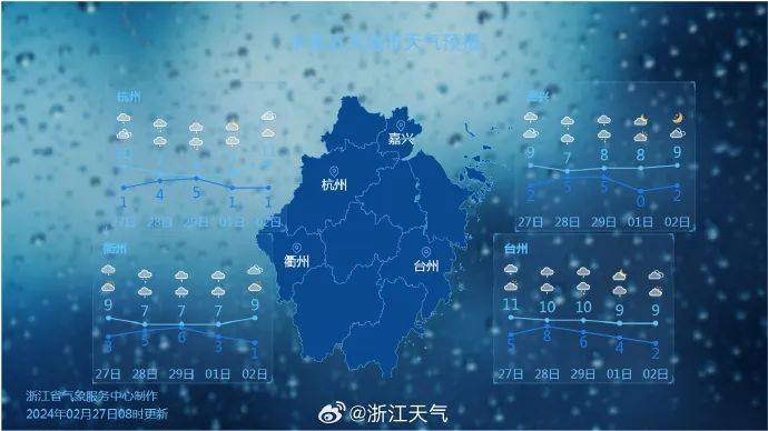 好天气犹如昙花一现,浙西地区今天后半夜起就重新进入雨水频道.