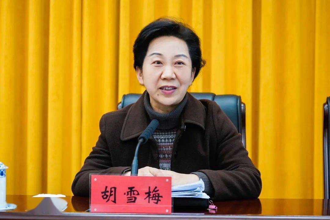 (全媒体记者 雷智 摄)就贯彻好本次会议精神,胡雪梅指出,要以"蓦然
