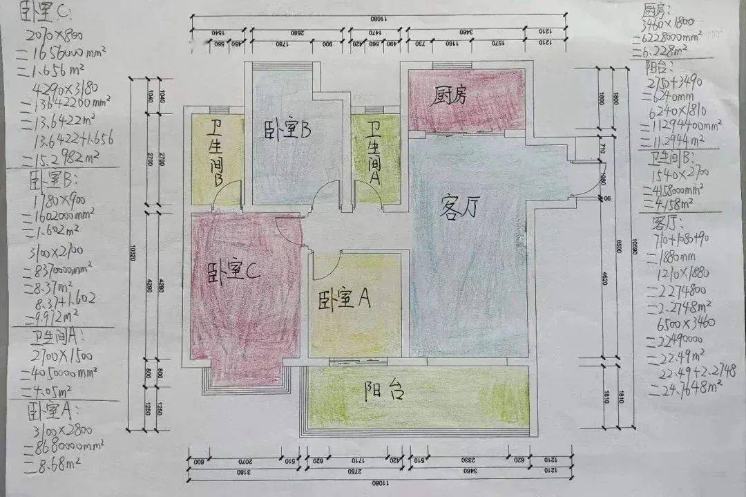 小凤娃们结合《多边形的面积》这一单元