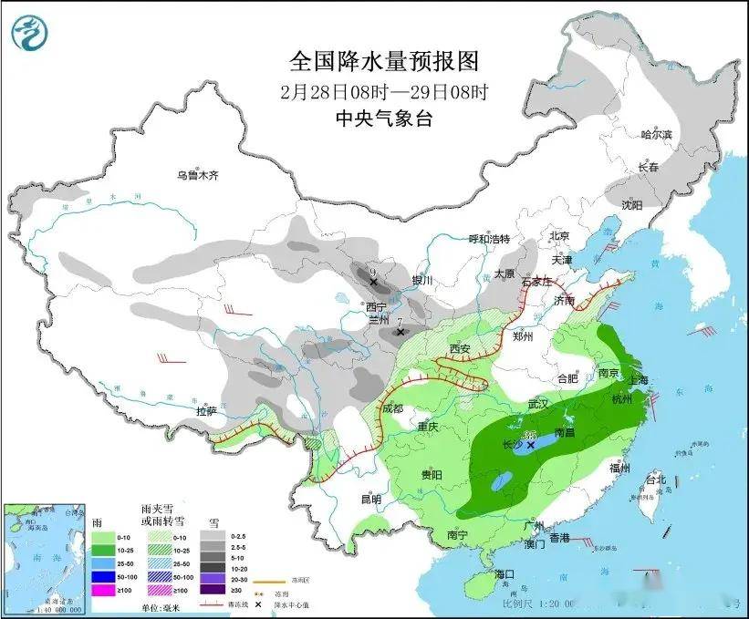 南方地区多阴雨,北方地区多飘雪,分布如下:不仅如此,回顾过去10天全国