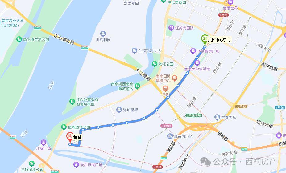 图源:南京有轨电车由于有轨电车每班隔的时间较长,需要等红绿灯,还会