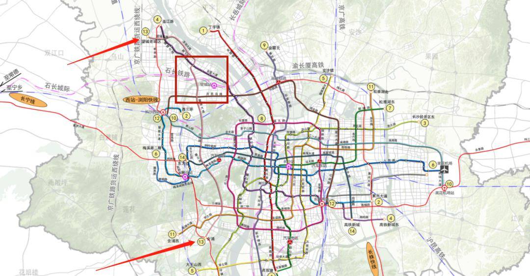 在之前的规划中,地铁13号线是沿着雷锋大道一路往北的.