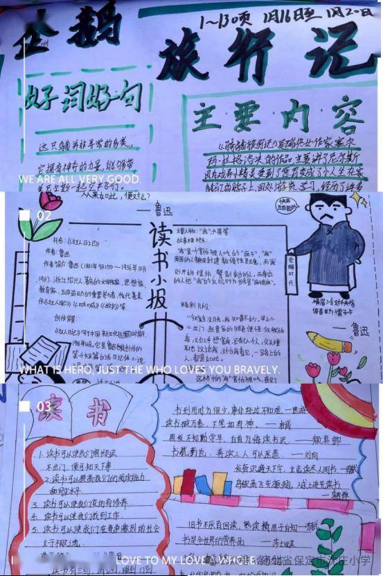 二,读书小报一,手抄报制作语文学科,不仅注重基础知识的巩固,更是与多