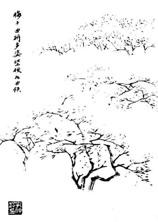 众所周知, 树木是山水画的主要景物之一,千姿百态形象优美的树木使