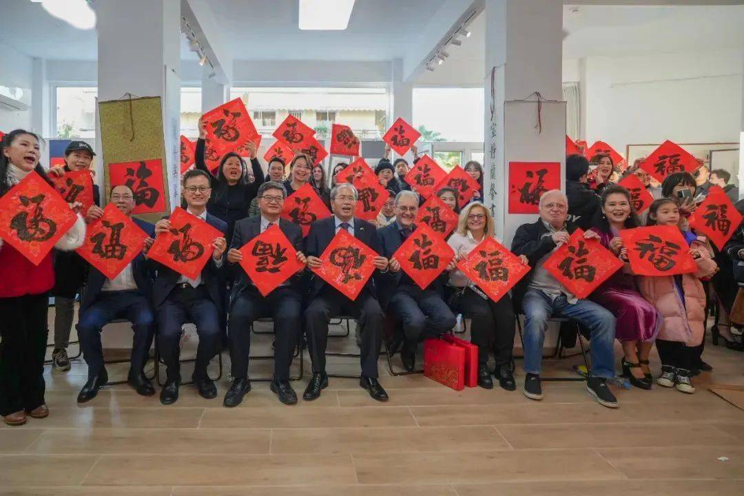 活动当日,中国驻希腊大使馆肖军正大使,赖波公参,办公室主任郭晓宇