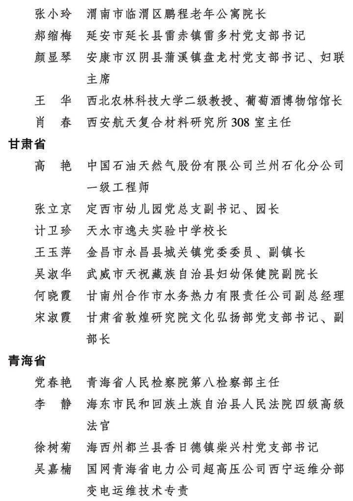 重磅名单公布!"浙"些女性获全国表彰